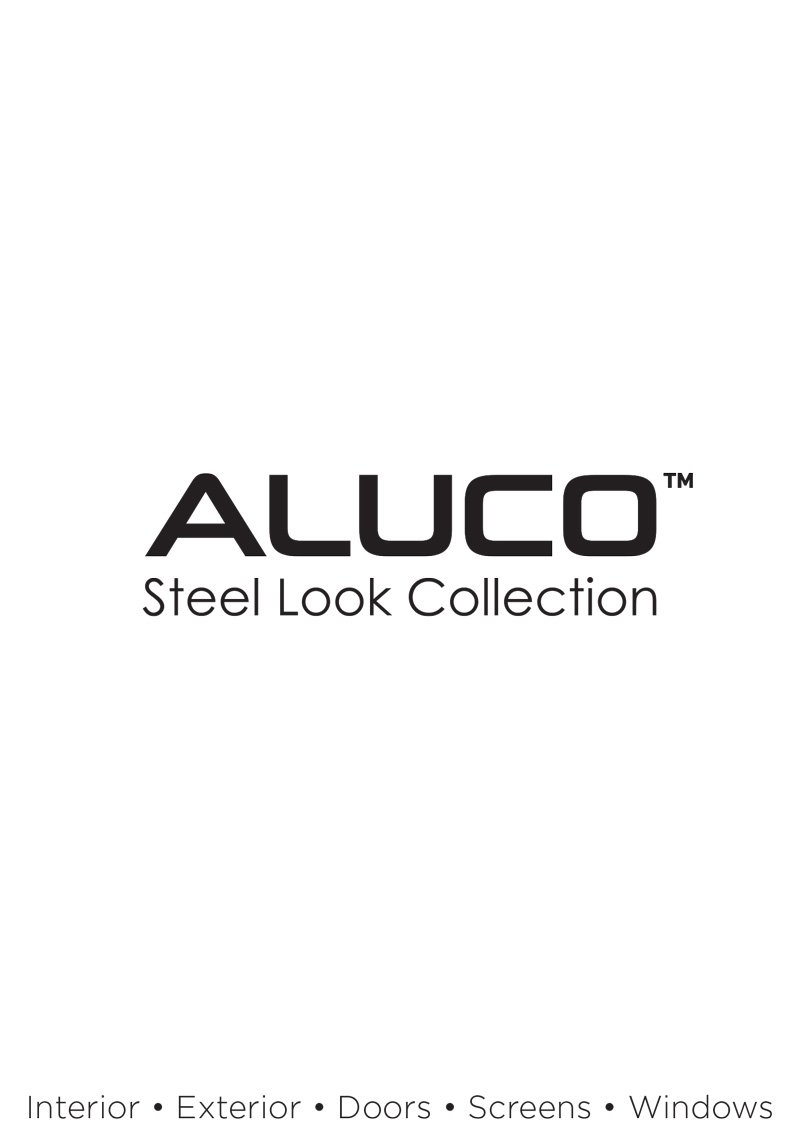 Aluco Steel Look Collection Brochure Cover