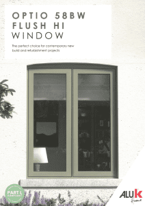 AluK 58BW Flush HI Casement Window