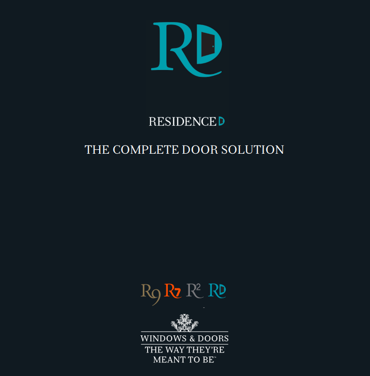 Residence Complete Door Brochure Front Cover.