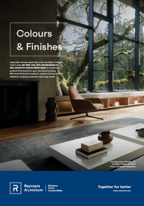 Reynaers Colours & Finishes
